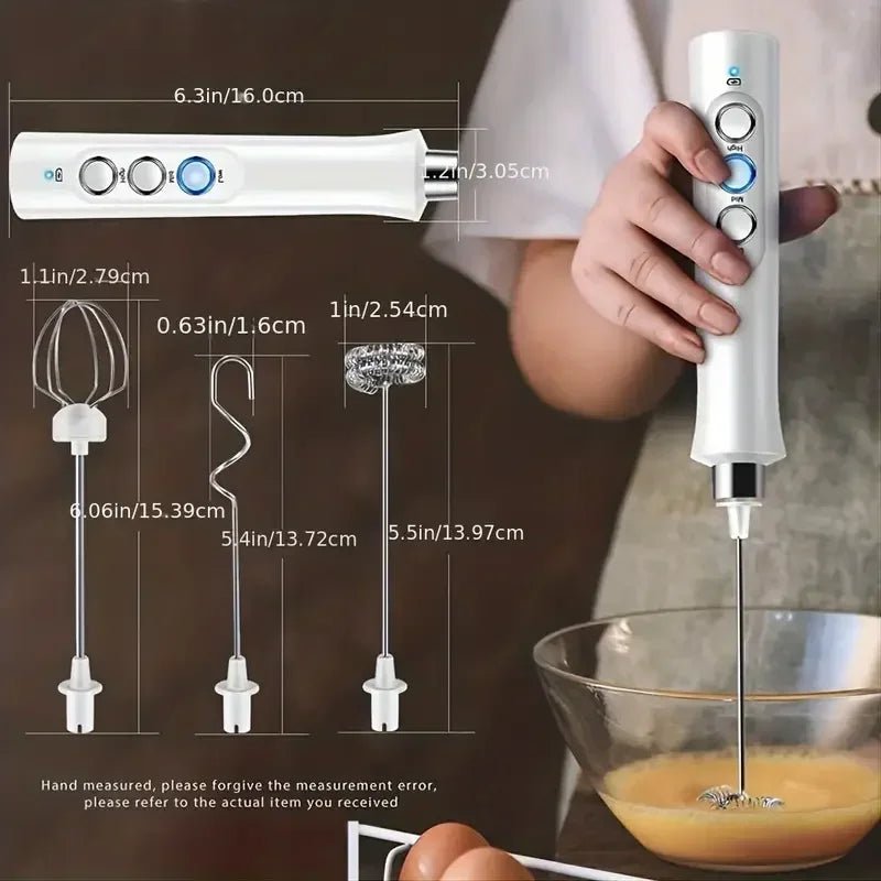 3 - in - 1 Handheld Milk FrotherUtensils for Coffee