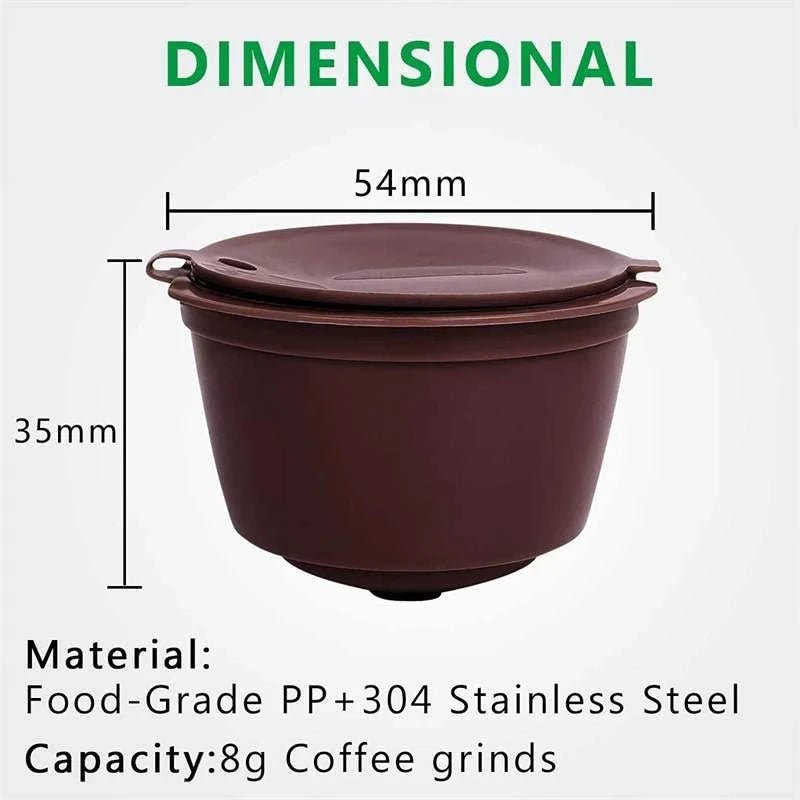3 Reusable Coffee Capsules for DG MachinesUtensils for Coffee