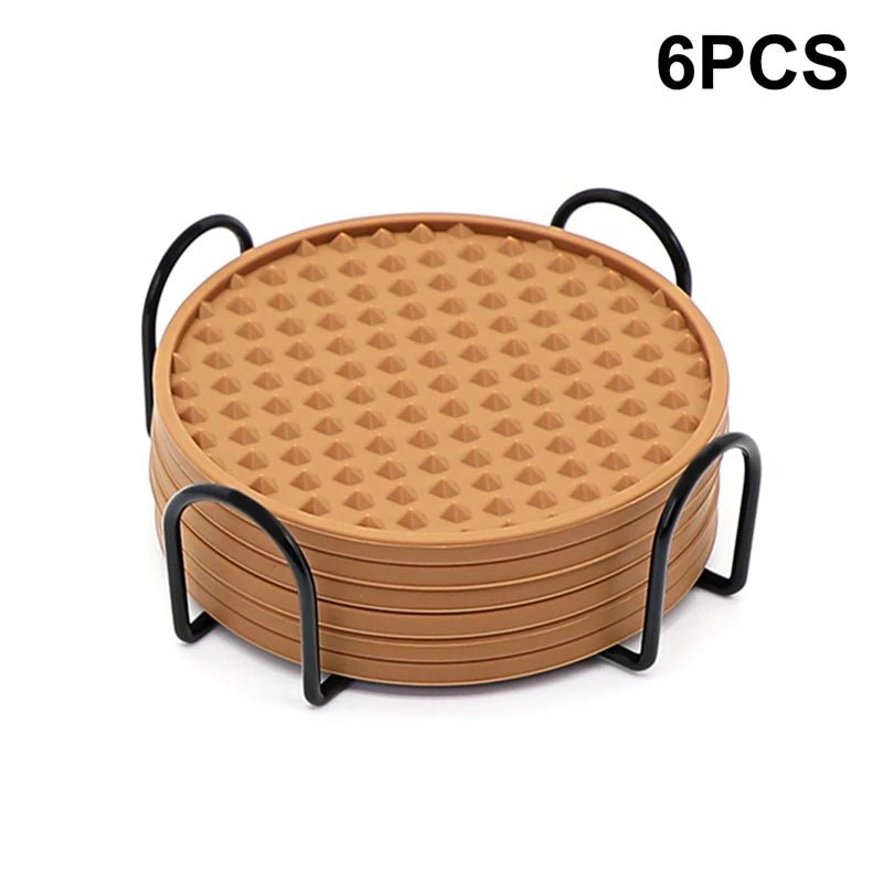 6 - Pack Silicone Coffee CoastersUtensils for Coffee