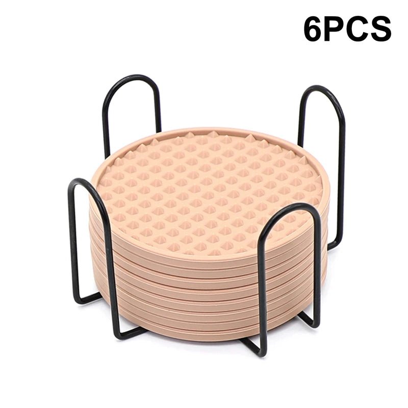 6 - Pack Silicone Coffee CoastersUtensils for Coffee
