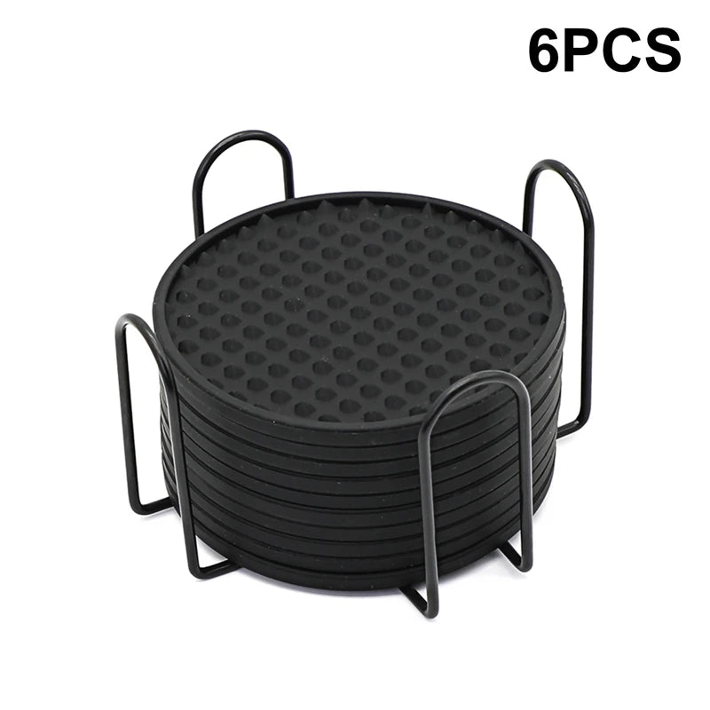 6 - Pack Silicone Coffee CoastersUtensils for Coffee