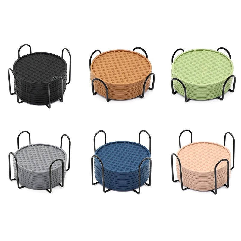 6 - Pack Silicone Coffee CoastersUtensils for Coffee