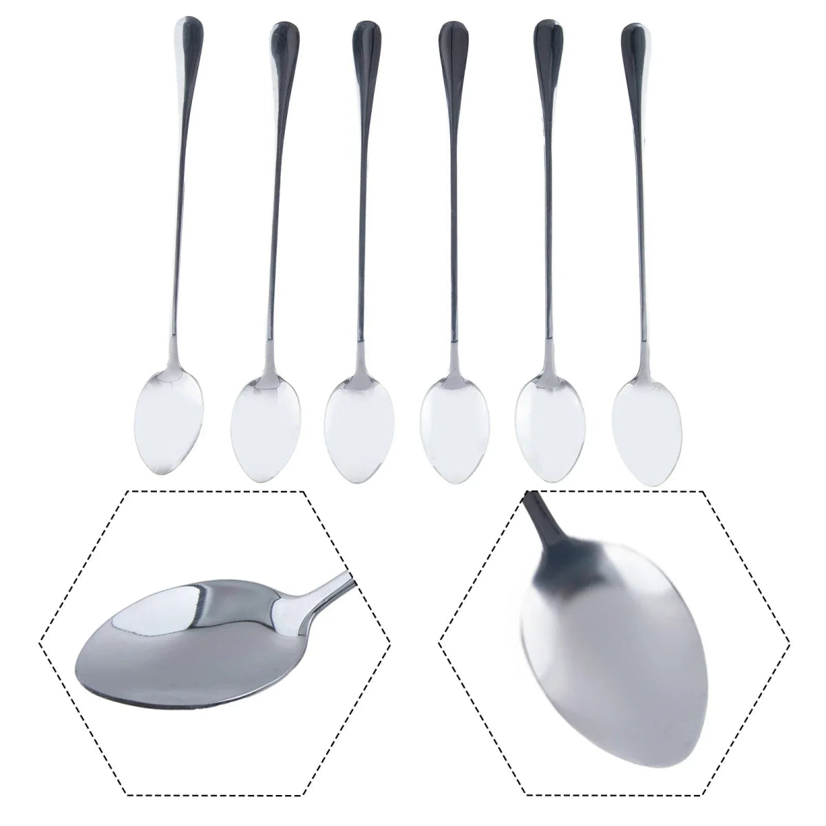 6 - Pack Stainless Steel Barista SpoonUtensils for Coffee