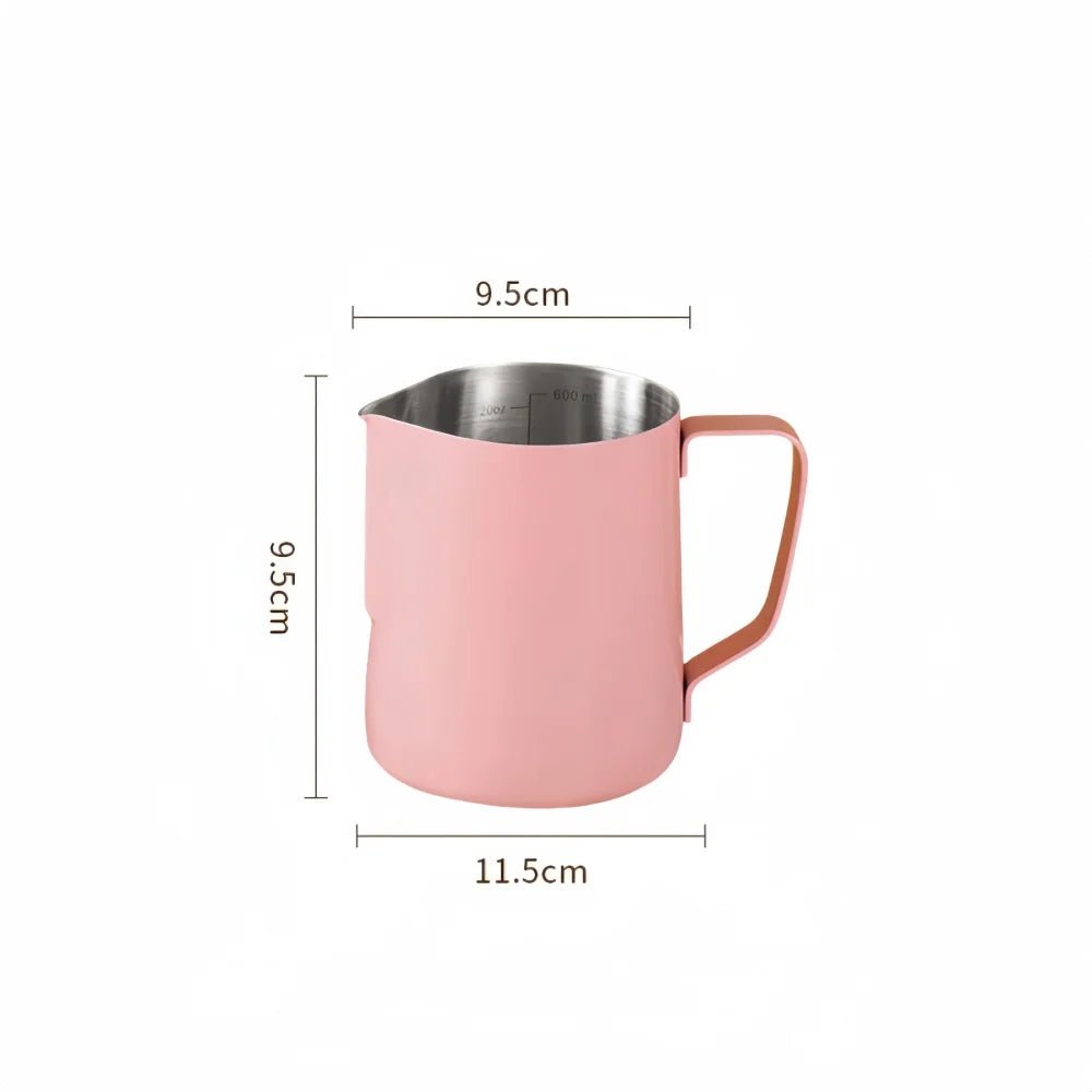 600ml Stainless Steel Milk Frothing Pitcher (5 Colors)Utensils for Coffee