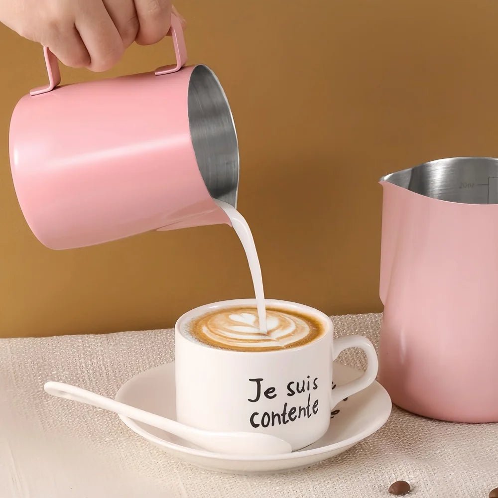 600ml Stainless Steel Milk Frothing Pitcher (5 Colors)Utensils for Coffee