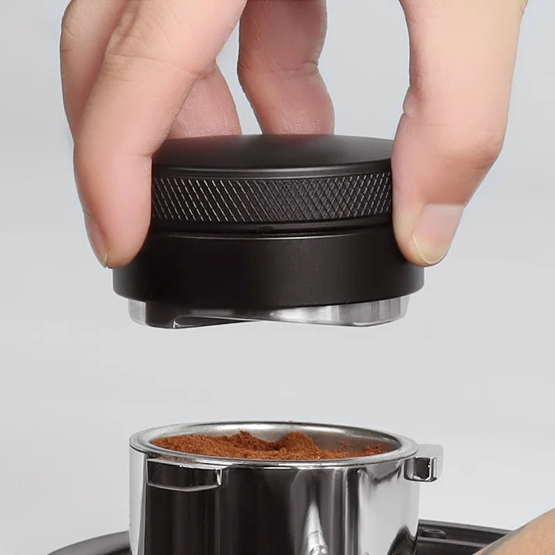 Adjustable Black Palm Coffee Tamper with 3 Angled Slopes (3 sizes)