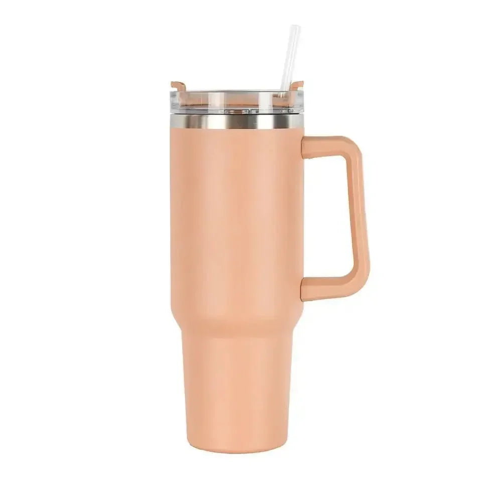 Ginger Thermal Coffee Tumbler with Handle