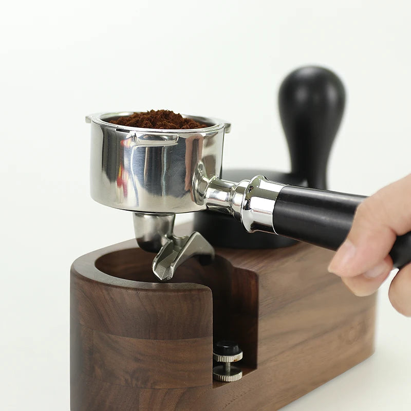 Red Wood - 51mm Double Spout Coffee Portafilter with 3 Ears