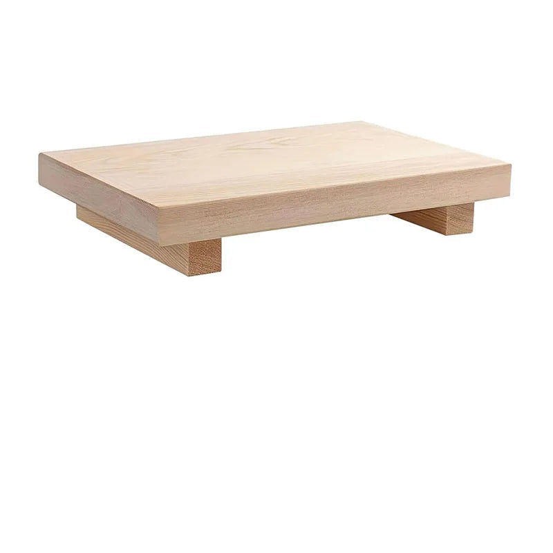 Wooden coffee tray with 'Wood color' label on a white background