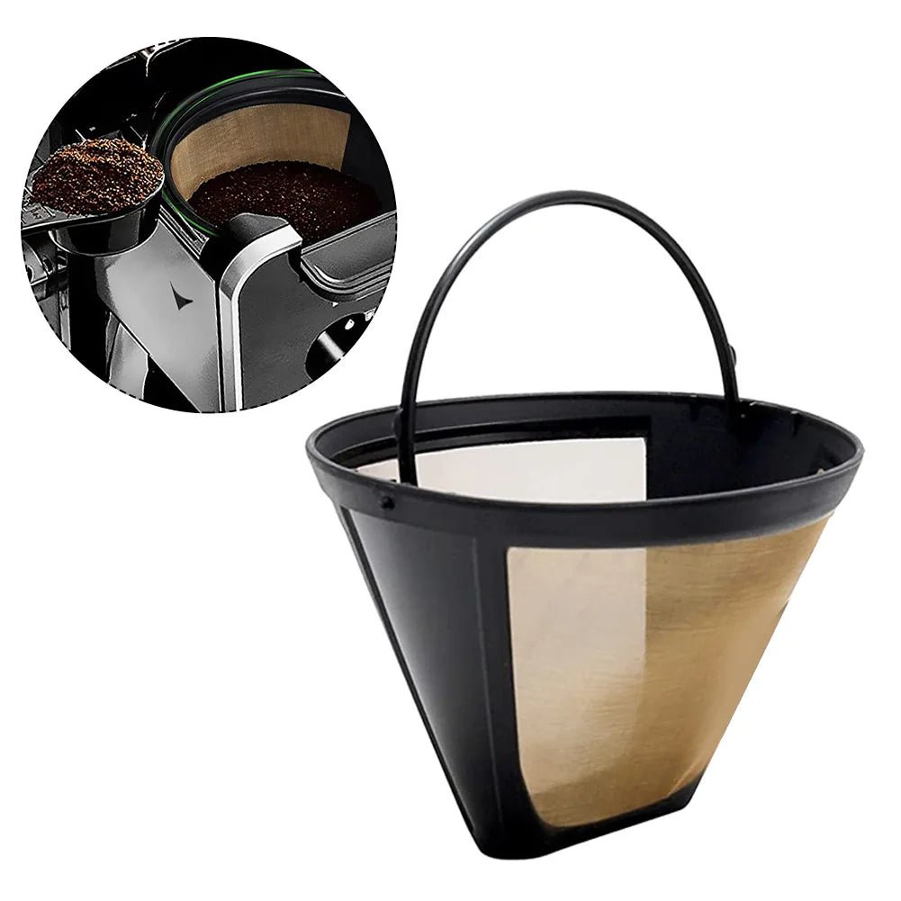 Black Reusable Basket Coffee FilterUtensils for Coffee