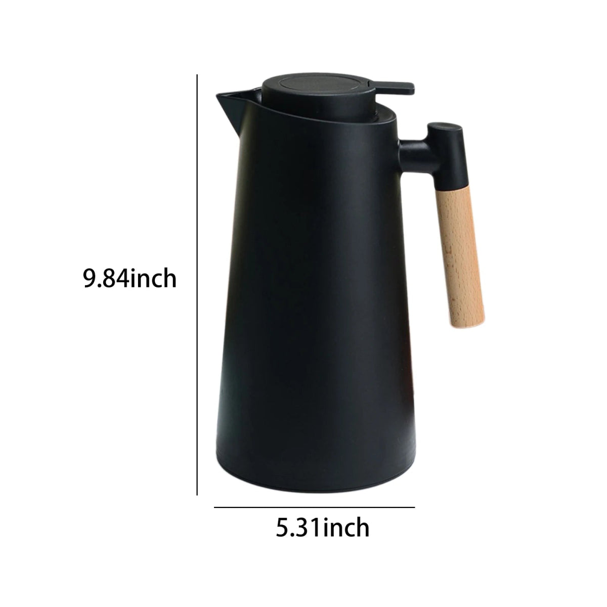Black Vintage Thermal Coffee Carafe (1L)Utensils for Coffee