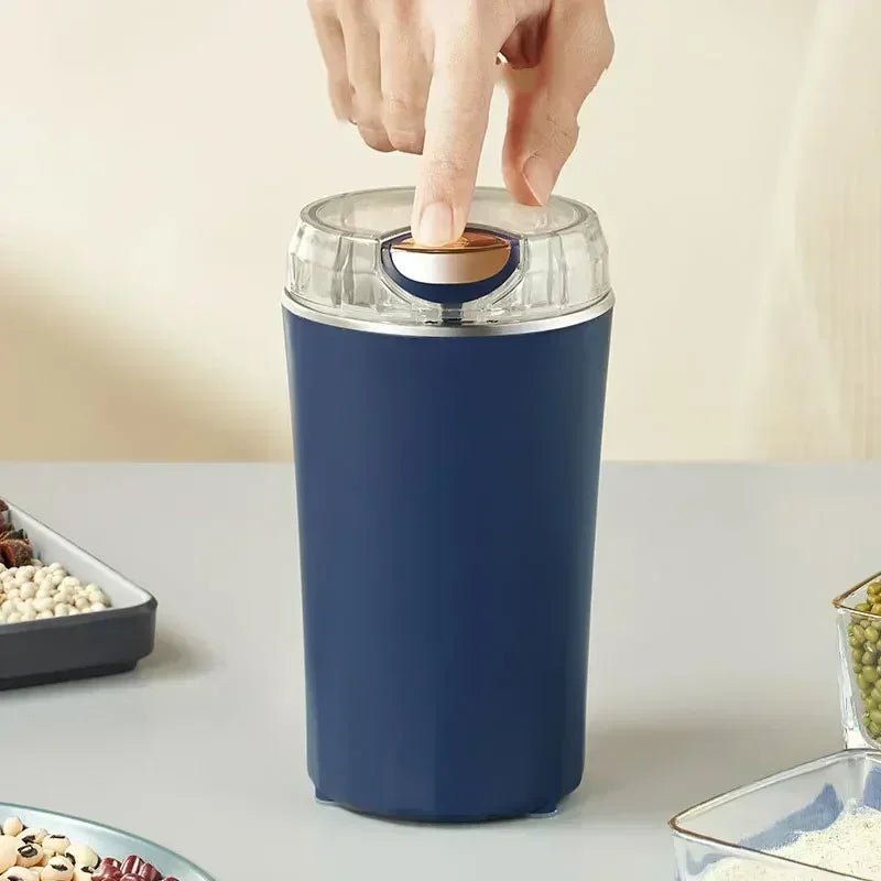Compact Blue Electric Blade Coffee GrinderUtensils for Coffee