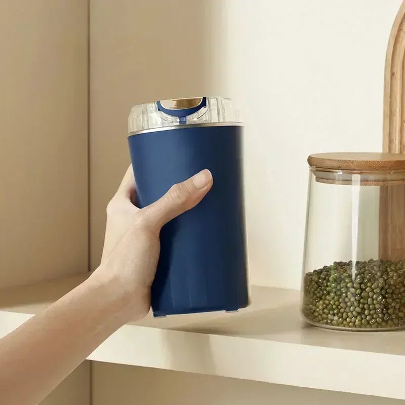 Compact Blue Electric Blade Coffee GrinderUtensils for Coffee