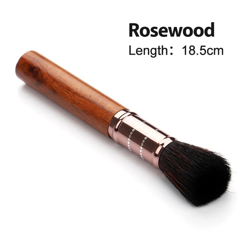 Exquisite Rosewood Round Barista BrushUtensils for Coffee