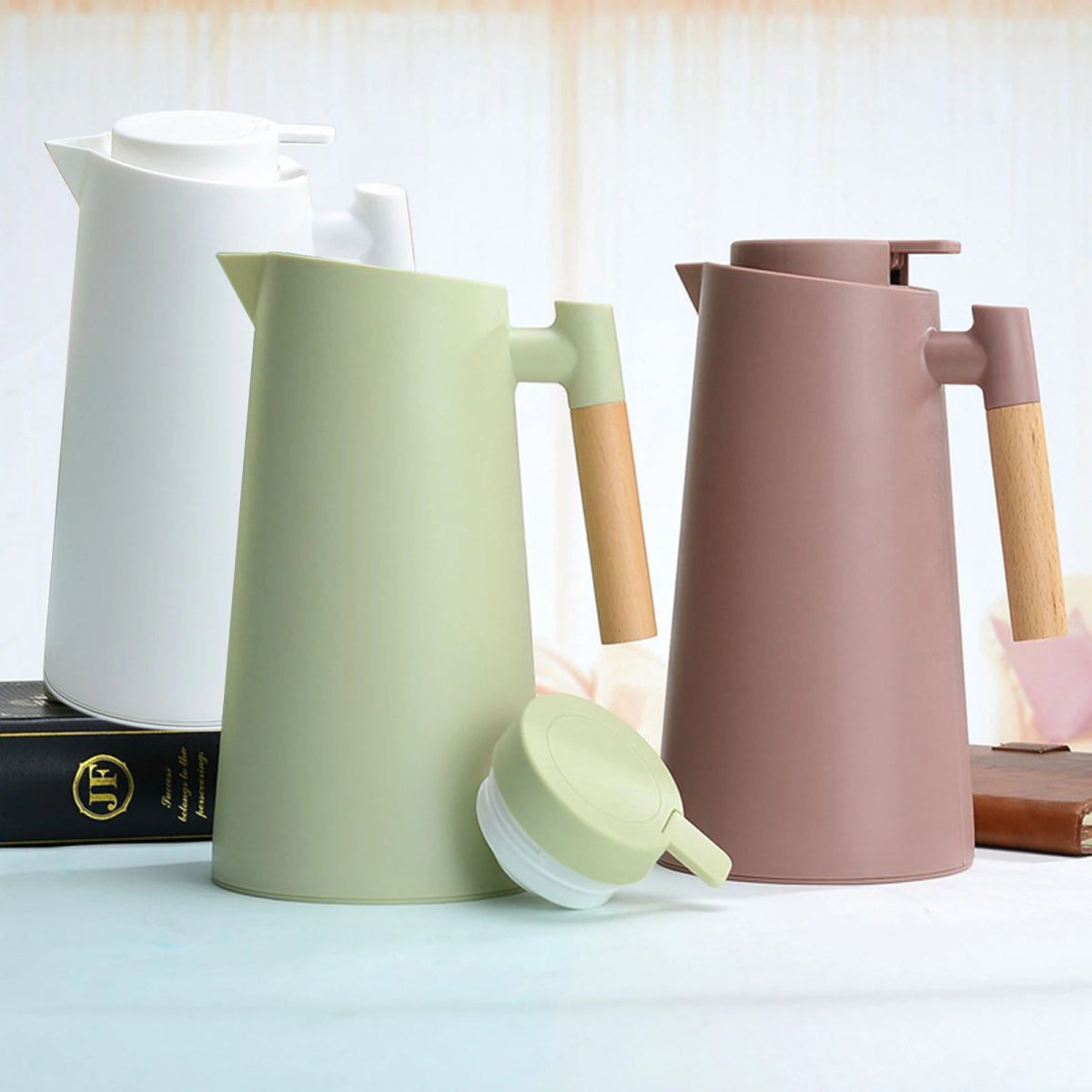 Green Vintage Thermal Coffee Carafe (1L)Utensils for Coffee