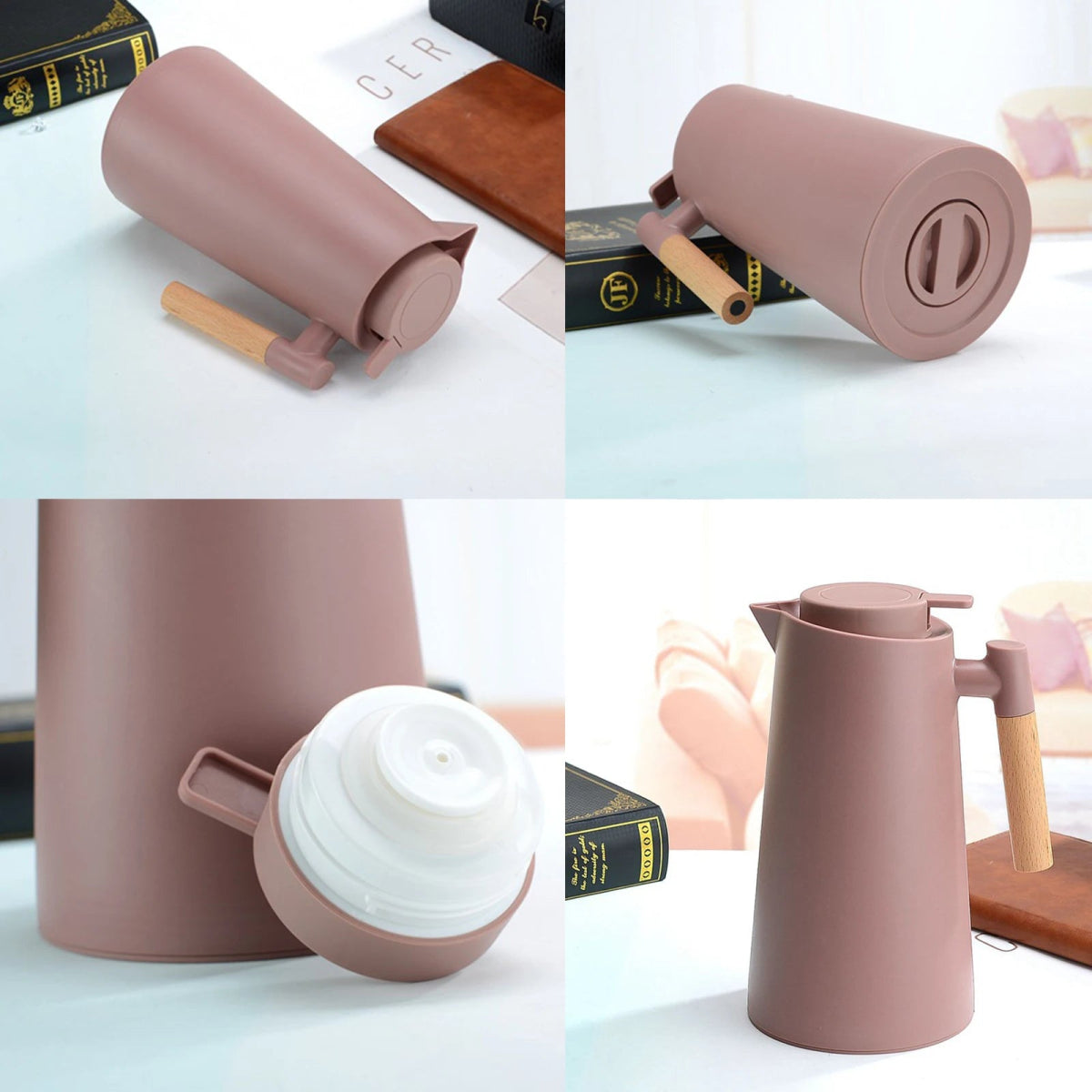 Pink Vintage Thermal Coffee Carafe (1L)Utensils for Coffee