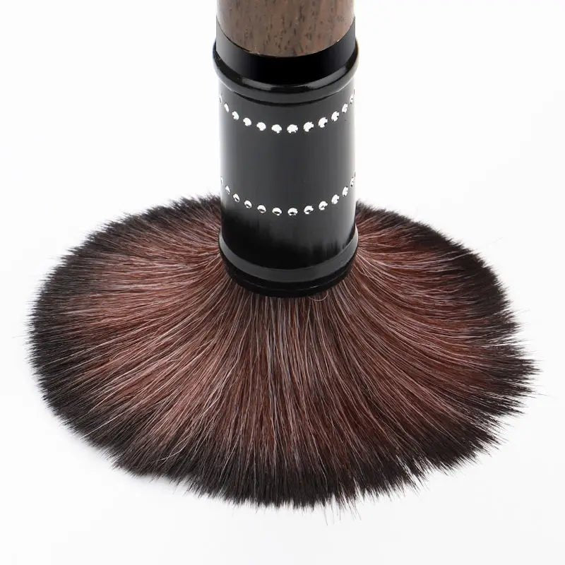 Premium Ebony Wood Round Barista BrushUtensils for Coffee