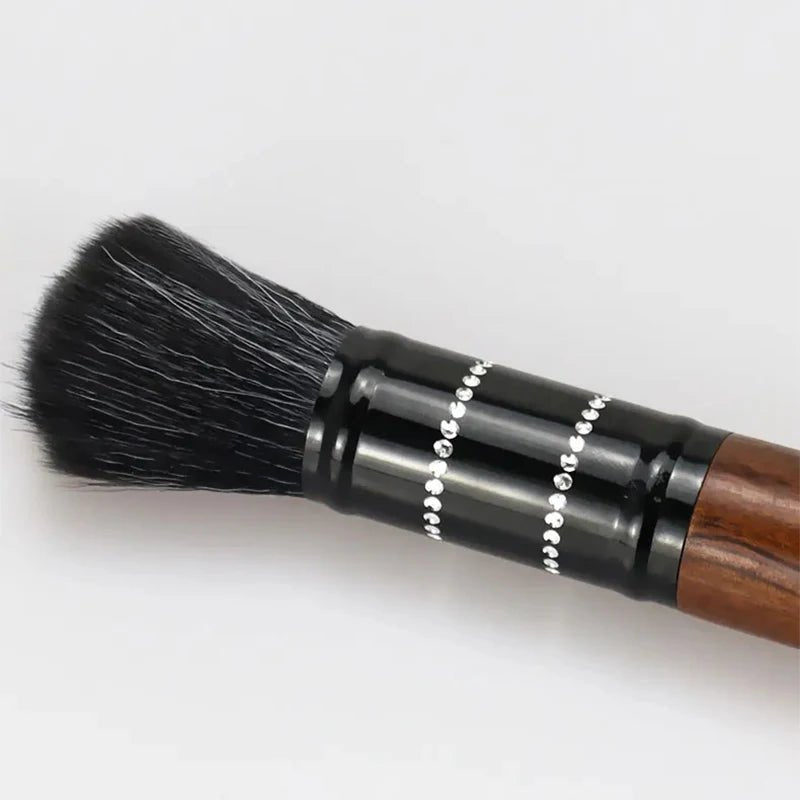 Premium Rosewood Round Barista BrushUtensils for Coffee