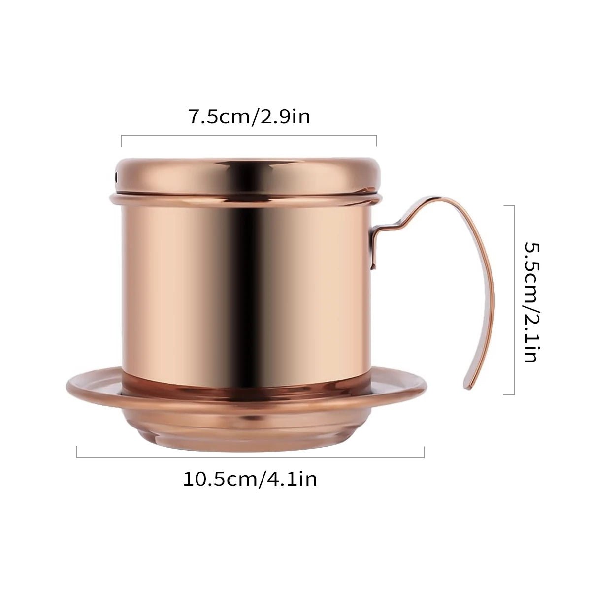 Rose Gold Vietnamese Coffee MakerUtensils for Coffee