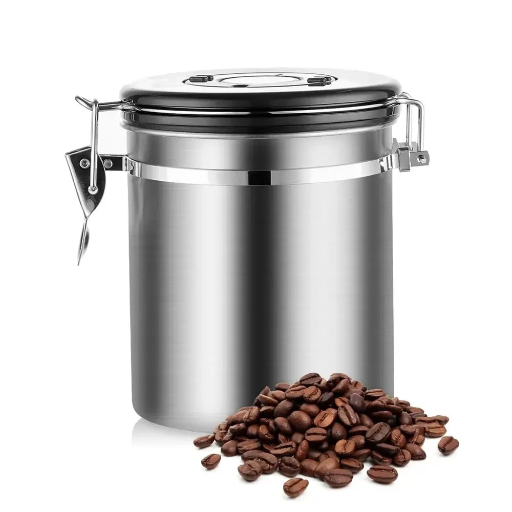 Stainless Steel Coffee Bean Storage Container (2 Sizes)Utensils for Coffee