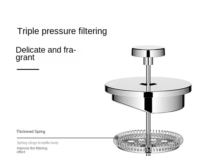 French Press Coffee Maker Stainless Steel