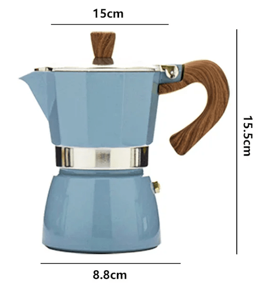 Vintage Blue Moka Coffee Pot 150mlUtensils for Coffee