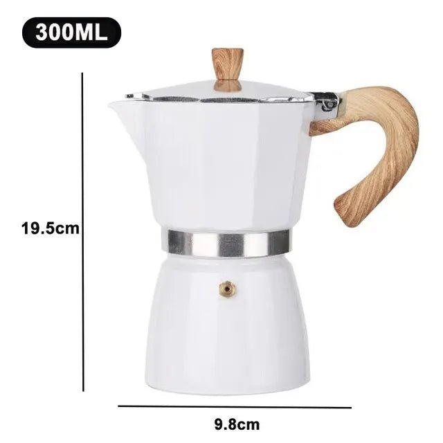 Vintage White Moka Pot (2 Sizes)Utensils for Coffee