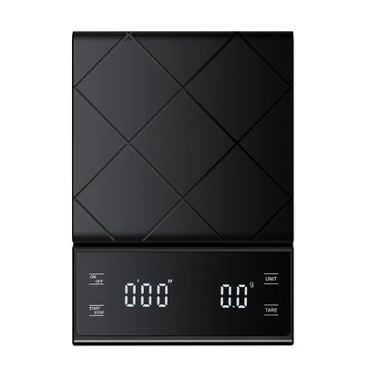 0 - 3Kg Black Digital Coffee Scale with Timer Function and LED DisplayUtensils for Coffee