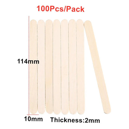 100Pcs Wooden Coffee Stirring StickUtensils for Coffee