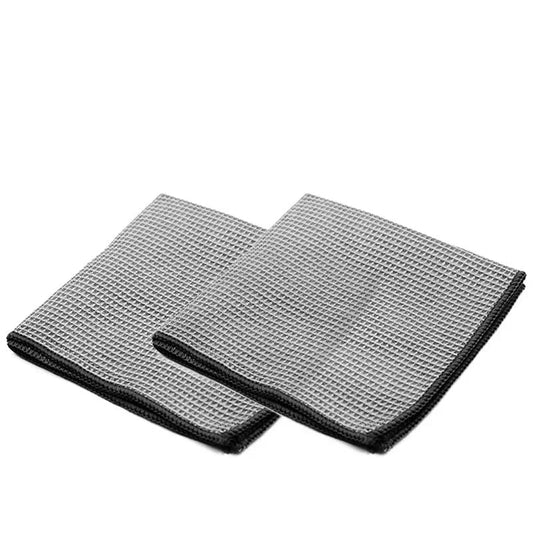 2 - Pack Waffle Pattern Microfiber Cleaning Cloth (2 Colors)Utensils for Coffee