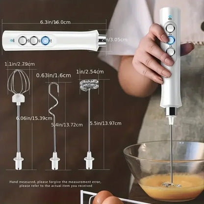 3 - in - 1 Handheld Milk FrotherUtensils for Coffee