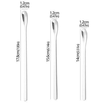 3 - Pack Stainless Steel Long Barista Spoon (5 Colors)Utensils for Coffee