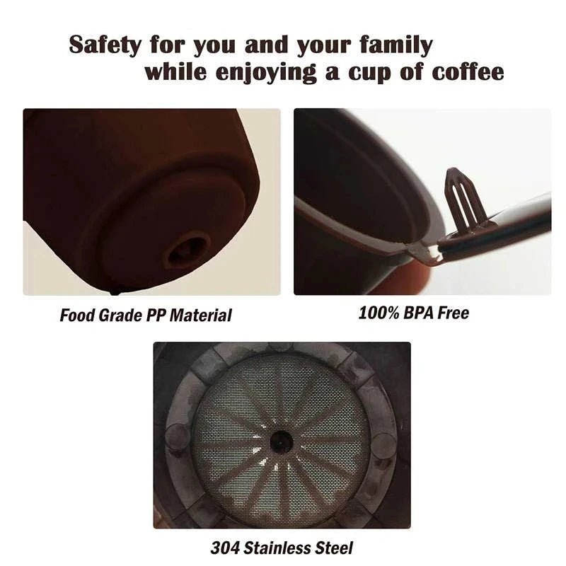 3 Reusable Coffee Capsules for DG MachinesUtensils for Coffee