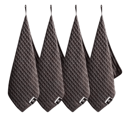 4 - Pack Highly Absorbent Waffle Pattern Cloth (4 Colors)Utensils for Coffee