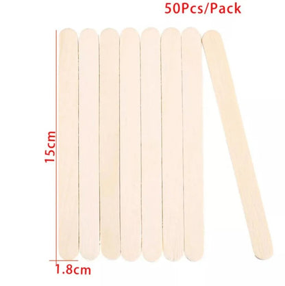 50Pcs Wooden Coffee Stirring StickUtensils for Coffee