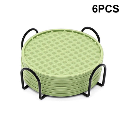 6 - Pack Silicone Coffee CoastersUtensils for Coffee