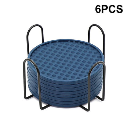 6 - Pack Silicone Coffee CoastersUtensils for Coffee