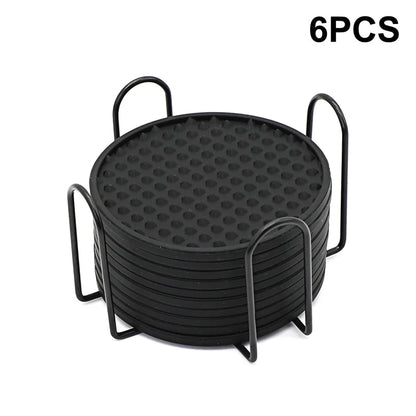 6 - Pack Silicone Coffee CoastersUtensils for Coffee