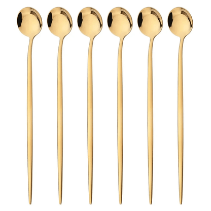 6 - Pack Stainless Steel Barista Spoon (8 Colors)Utensils for Coffee