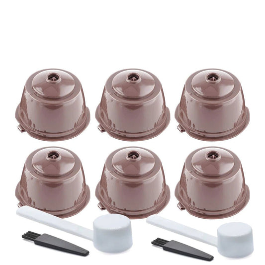 6 Reusable Coffee Capsules Kit for DG MachinesUtensils for Coffee