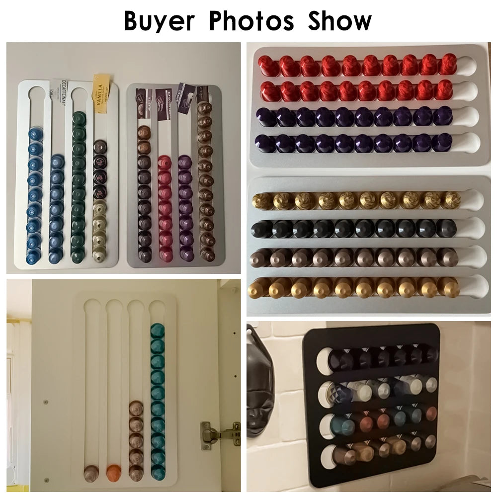 Collage of various ncoffee capsules holder
