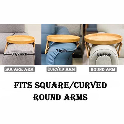 Sofa Armrest Wooden Tray