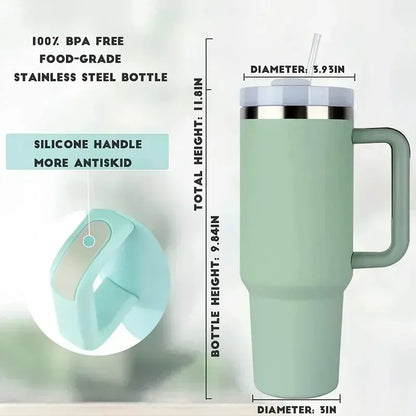 Light BlueThermal Coffee Tumbler with Handle