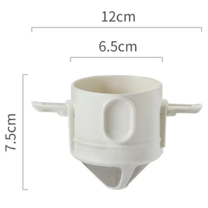 White Portable Coffee Filter