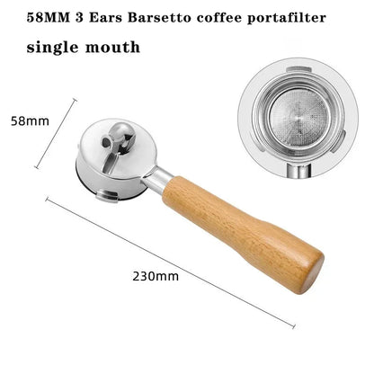 Maple - 58mm Single Spout Coffee Portafilter with 3 Ears