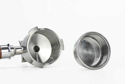 Red Wood - 51mm Double Spout Coffee Portafilter with 3 Ears