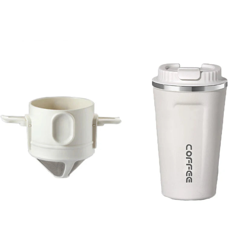 White Portable Coffee Filter