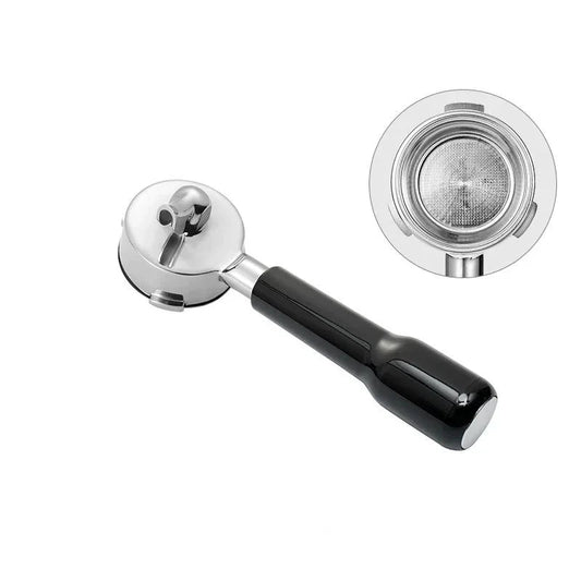 Black - 58mm Single Spout Coffee Portafilter with 3 Ears