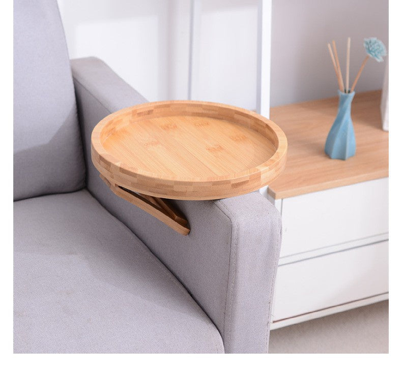 Sofa Armrest Wooden Tray