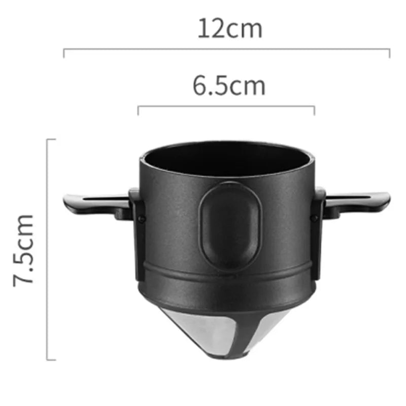Black Portable Coffee FilterUtensils for Coffee